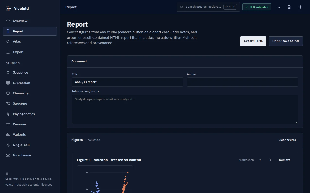Screenshot of Nayancode Report Builder